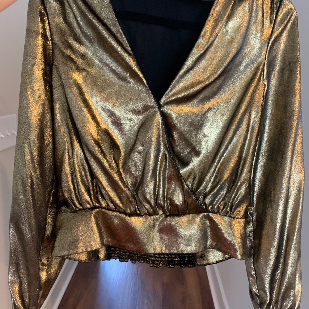 Frame Metallic top from Saks